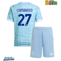 Juventus Andrea Cambiaso #27 Bortedraktsett Barn 2025-26 Kortermet (+ Korte bukser)
